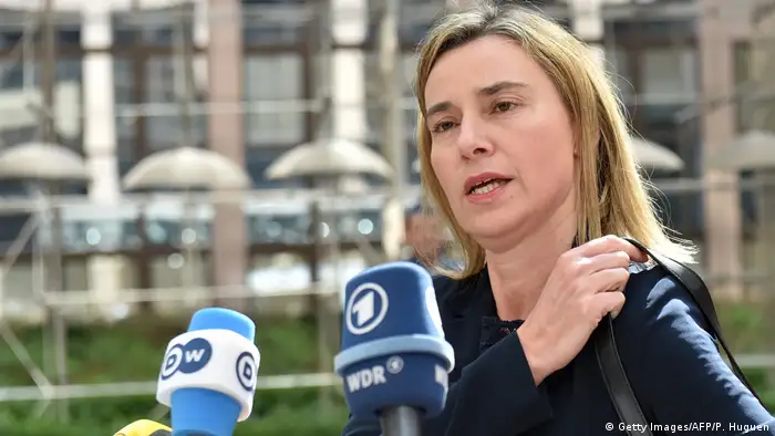 Belgien Büssel Federica Mogherini (Getty Images/AFP/P. Huguen)