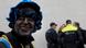 Black Pete takes part in far-right demonstration in a closed off area Black Pete takes part in far-right demonstration in a closed off area