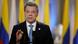 Kolumbien Präsident Juan Manuel Santos Rede in Bogota Kolumbien Präsident Juan Manuel Santos Rede in Bogota