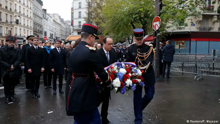 Paris Gedenken an IS Attentate am 13.11.2015