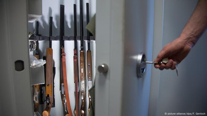 Cupboard with weapons