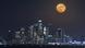 USA Supermond über Los Angeles USA Supermond über Los Angeles