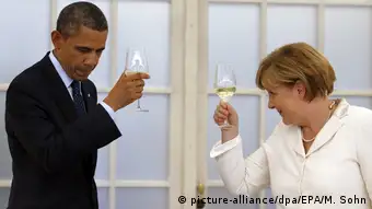 Deutschland Barack Obama und Angela merkel in Berlin