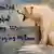 Marrakesch - COP22 Malerei eines Polarbärs