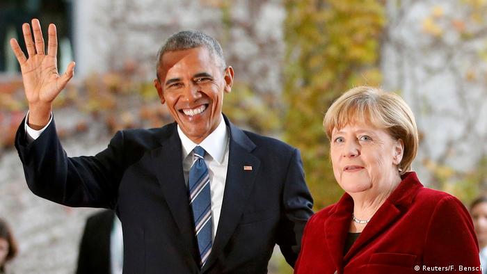 Deutschland | US-Präsident Obama wird von Bundeskanzlerin Merkel in Empfang genommen