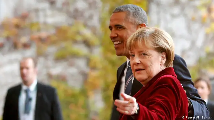 Deutschland | US-Präsident Obama wird von Bundeskanzlerin Merkel in Empfang genommen
