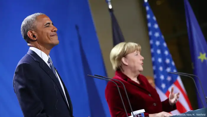 Deutschland Pressekonferenz vom US-Präsident Obama in Berlin