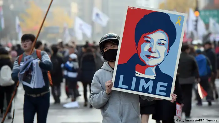 Südkorea Massenproteste in Seoul gegen Präsidentin Park Geun Hye
