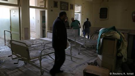 Syrien Aleppo Zerstörung nach Angriff auf Krankenhaus (Reuters/A. Ismail)