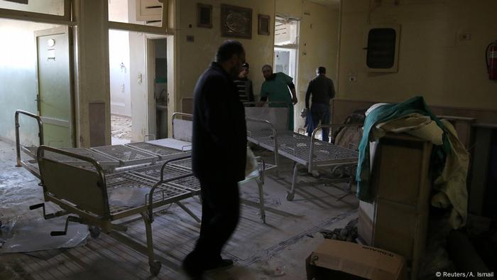 Syrien Aleppo Zerstörung nach Angriff auf Krankenhaus (Reuters/A. Ismail)