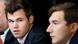 USA Schach-WM Pressekonferenz Magnus Carlsen und Sergey Karjakin USA Schach-WM Pressekonferenz Magnus Carlsen und Sergey Karjakin