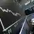 Downward arrow on a stock market big board