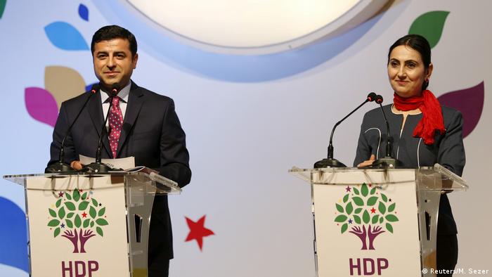 Türkei Demirtas und Yuksekdag HDP Vorsitzende in Istanbul