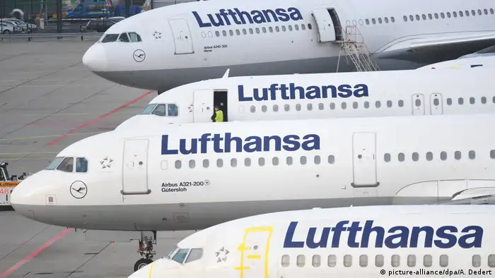 Deutschland Lufthansa-Pilotenstreik in Frankfurt (picture-alliance/dpa/A. Dedert)