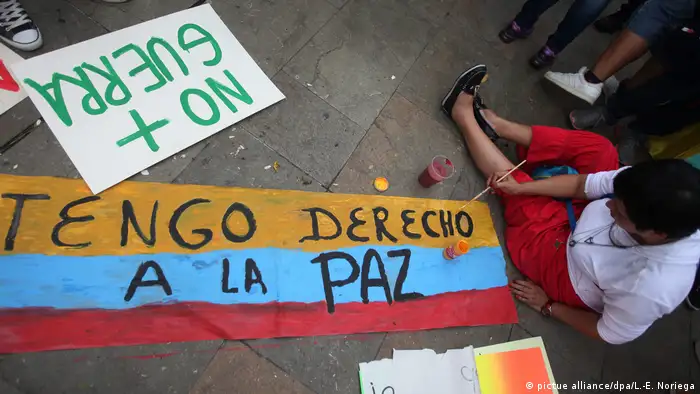 Kolumbien Friedensprozess Marsch fü den frieden in Medellin