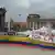Kolumbien Friedensdemo auf der Plaza de Bolívar von Bogota