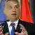 ungarian Prime Minister Viktor Orban speaks at a press conference with The Prime Minister of Serbia Aleksandar Vucic