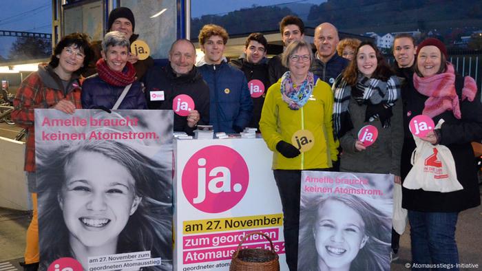 Schweiz Befürworter der Atomausstiegs-Initiative