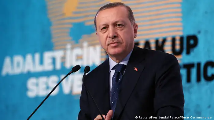 Türkei Präsident Tayyip Erdogan Rede in Istanbul (Reuters/Presidential Palace/Murat Cetinmuhurdar)