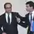 Frankreich Francois Hollande und Manuel Valls nach einer Kabinettssitzung