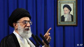 Iran's supreme leader Ayatollah Ali Khamenei, speaks during Friday prayer ceremony in Tehran