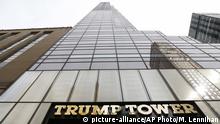 16.03.2016 Trump Tower, the residence of Republican presidential candidate Donald Trump, is shown, Wednesday, March 16, 2016, in New York. (AP Photo/Mark Lennihan) |