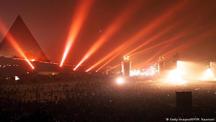 Ägypten Jean Michel Jarre 2000 Konzert in Gizeh (Getty Images/AFP/M. Naamani)