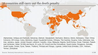 Infografik Todesstrafe weltweit ENGLISCH