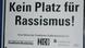 Schild mit der Aufschrift kein-Platz-für-Rassismus. Foto: DW/A. Boettcher Schild mit der Aufschrift kein-Platz-für-Rassismus. Foto: DW/A. Boettcher