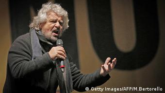 Beppe Grillo Turin Five Star Movement Italien Referendum
