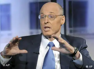 In this photo provided by ABC News, Treasury Secretary Henry Paulson appears for an interview with George Stephanopoulos on ABC's This Week, in Washington, Sunday, Sept. 21, 2008. (AP Photo/ABC News, Fred Watkins) ** MANDATORY CREDIT FRED WATKINS ABC NEWS NO SALES NO ARCHIVE**