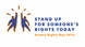 Logo von der Aktion Stand up for someone's rights today Logo von der Aktion Stand up for someone's rights today