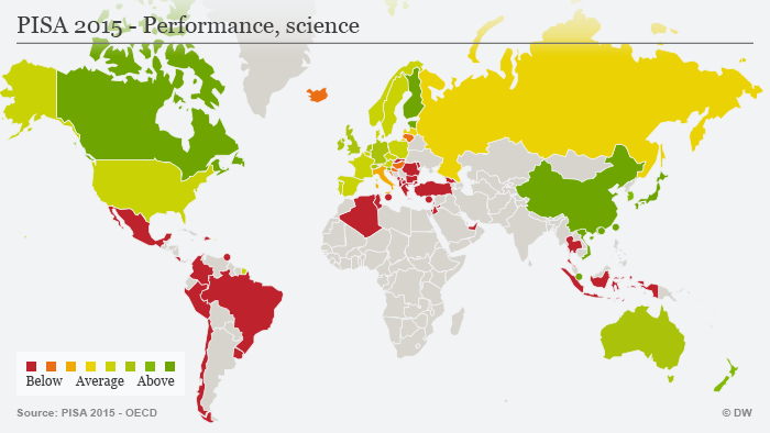 Informe PISA sobre ciencias naturales.