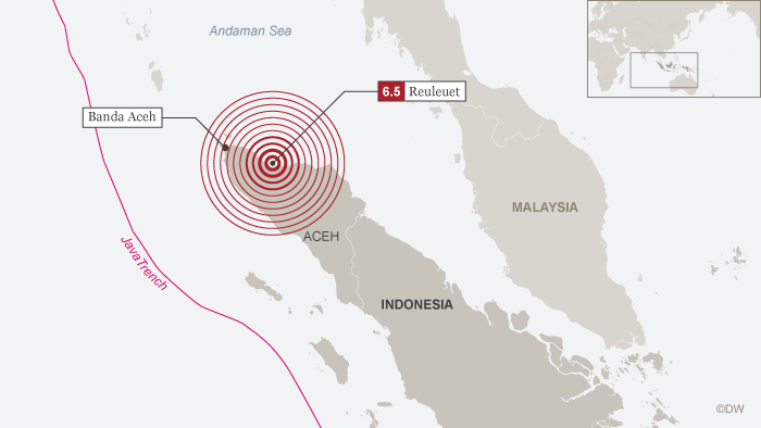 Karte Map Infografik Erdbeben Sumatra Aceh Reuleuet ENG