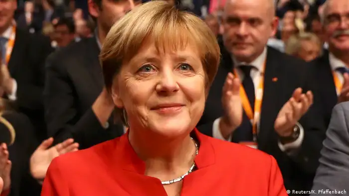 CDU Bundesparteitag nach Merkel Wiederwahl (Reuters/K. Pfaffenbach)