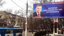 09.12.2016 +++
Wahlplakat Vadim Krasnoselschii, Kandidat
Autor: Simion Ciochina (DW)
