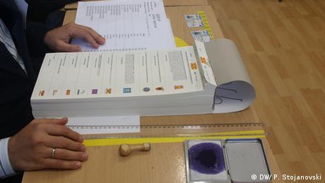 Mazedonien Parlamentswahlen (DW/ P. Stojanovski)