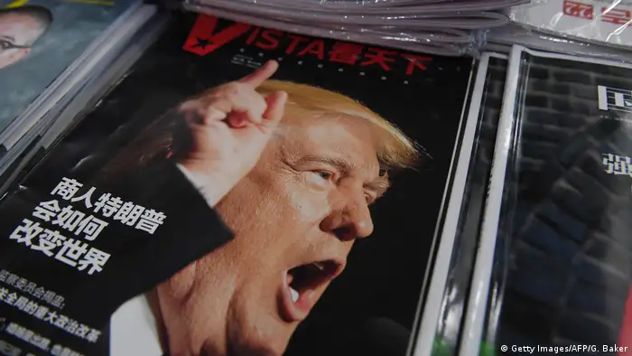 China Donald Trump auf Titelseite einer Zeitschrift