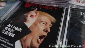 China Donald Trump auf Titelseite einer Zeitschrift