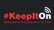 Logo of the #keepiton campaign