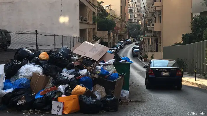 Libanon Müllwirtschaft in Beirut (Alice Kohn)