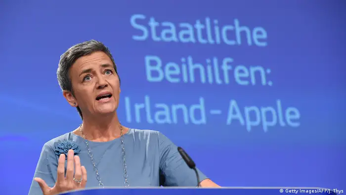 Brüssel Apple EU Steuerbeihilfen Irland Margrethe Vestage (Getty Images/AFP/J. Thys)