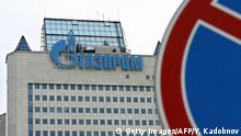 A general view shows the headquarters of the Russian natural gas monopoly giant Gazprom building in Moscow on January 7, 2009. All deliveries of Russian gas through Ukraine were halted on January 7, intensifying a bitter dispute between Moscow and Kiev, which risks depriving Europeans of gas amid freezing weather. In a new twist, Russian Prime Minister Vladimir Putin told state-run energy giant Gazprom on January 7 to cease all deliveries of natural gas into Ukraine. AFP PHOTO / YURI KADOBNOV (Photo credit should read YURI KADOBNOV/AFP/Getty Images)