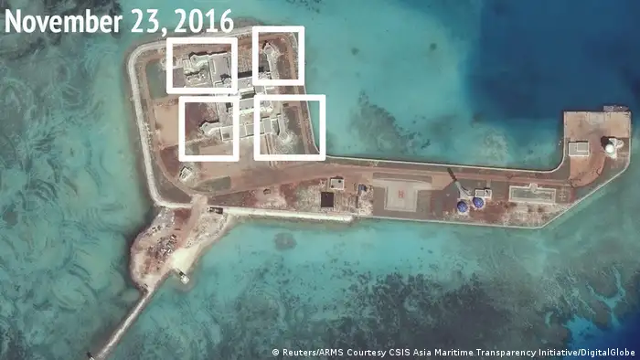 Südchinesisches Meer - Chinesische Raketen auf Inseln