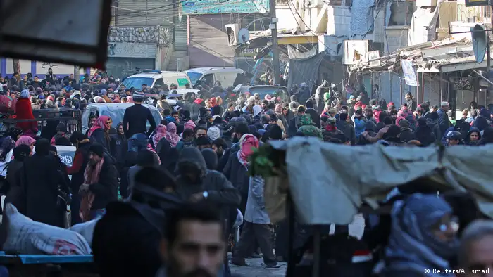 Syrien Krieg - Evakuierungen in Aleppo