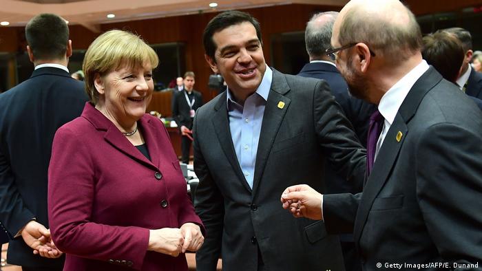 Belgien Angela Merkel und Alexis Tsipras EU-Gipfel Brüssel