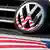 The VW logo with the American flag