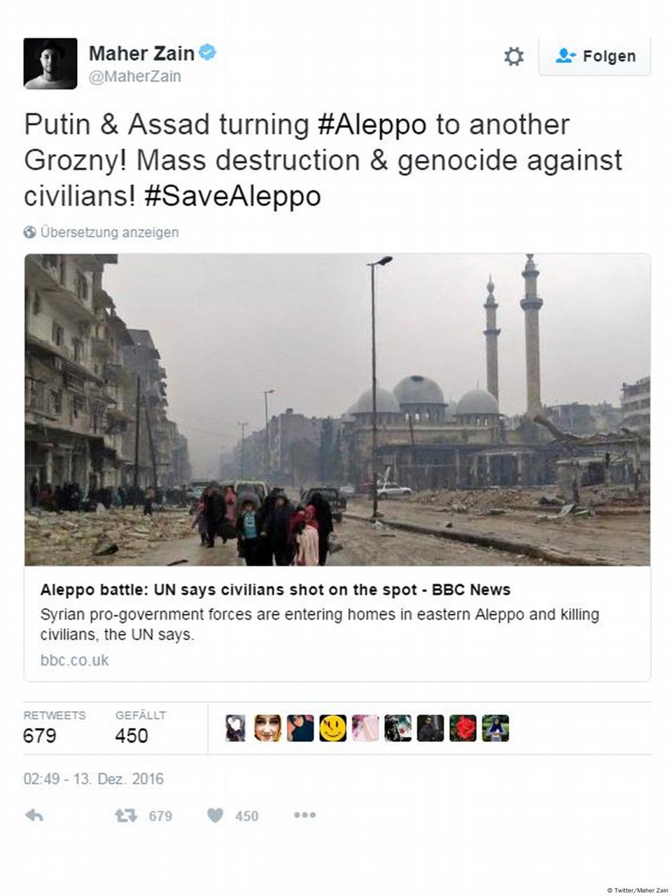 Social media and the fog of war in Aleppo – DW – 12/16/2016