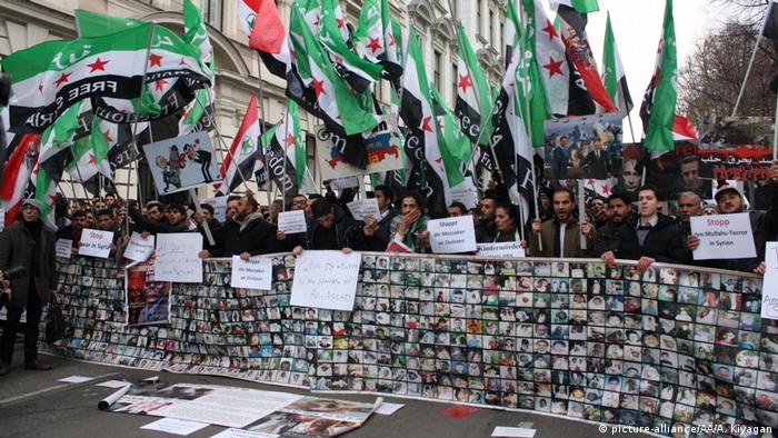 Österreich Proteste Solidarität Syrien Aleppo (picture-alliance/AA/A. Kiyagan)