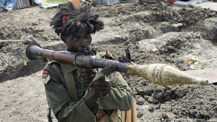 Südsudan Krieg - Regierungssoldat